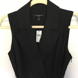 Sold NWT Banana Republic black collared dress